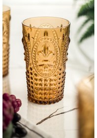 Resim Akrilik Bal Tekli Uzun Bardak & Su Meşrubat Bardağı 750 ml ( Büyük Boy & Cam Değildir) 