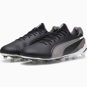 Resim Puma King Ultimate FG/AG | Siyah Beyaz Gri 