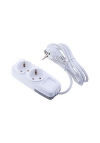 Resim Far F291d 2'li Grup Priz 7 Metre Lara Ekstra Uzun Kablo, Güvenli Uzatma Priz 7 M 