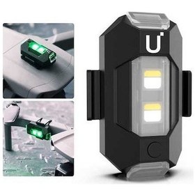 Resim Pazly Ulanzi Dr-02 Drone Çarpışma Önleyici Sinyal Lambası - Siyah, 3 Renk, 6 Mod, Şarj Edilebilir, Djı Uyumlu, 3.9x2.72x1.3cm 