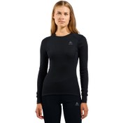 Resim Odlo Active Warm Bl Top Crew Neck L/s Kadın Siyah Içlik Üst 