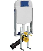Resim Creavit GR5001 Asma Klozet Uyumlu 3-6 Litre Metal Ayaklı Gömme Rezervuar Beyaz 