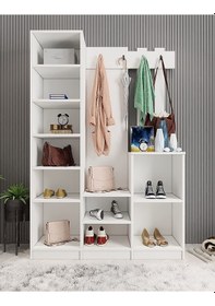 Resim Efes Portmanto Vestiyer Beyaz-105 cm 