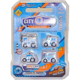 Resim WIN40A-B Çek Bırak Polis Takımı - Mega Oyuncak 