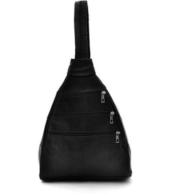 Resim Tuldar Kadın Hakiki Deri Bol Göz Sırt Ve Omuz Çantası Tul164 Siyah 