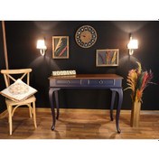 Resim Wooding 100 Cm Çekmeceli Masif Lacivert Ceviz Dresuar (548588022) Ceviz 