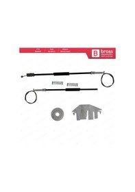 Resim Peugeot 406 8B 8E/F 1995-2004 4/5 Kapı İçin Ön Sol Cam Kriko Seti 