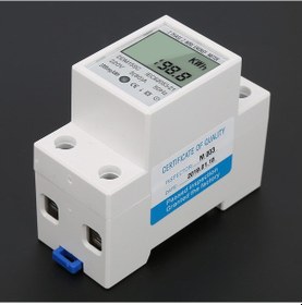 Resim Lemestar Ddm15sc Tek Fazlı 2p Din Raylı Elektrik Sayaçları, Lcd Ekranlı 5-80a, Gerilim, Akım, Frekans Ve Güç Gösterimi 