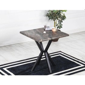 Resim Avvio Mia 2 Kişilik Verzalit 80x80 Yemek Masası Takımı-mutfak Masası Takımı Gri Gri 