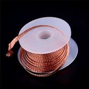 Resim 1 adet Kolay Kullanımlı Bakır Lehim Çözücü Örgü, 3.5mm x 1.5m - Kolay Onarımlar için Lehim Çıkarıcı Fitil Teli, Pil Gerektirmez 