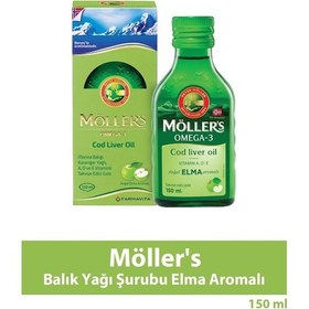 Resim Möller's Balık Yağı Şurubu Elma Aromalı 150 Ml 