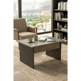 Resim Yurudesign Vista B Ofis Sehpası 80CM*60CM Kahve-Beton-Antrasit Vs2-Cga 