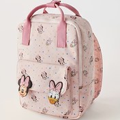 Resim DISNEY Minnie & Daisy Puantiyeli Pembe Sırt Çantası - Ayarlanabilir Omuz Askılı, Fermuarlı ve Düğme Detaylı Hafif Çanta, Sevimli Karakter Tasarım, Seyahat ve Günlük Kullanım İçin, Güvenli Fermuar Kapatma 