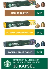 Resim Starbucks Nespresso Uyumlu Kapsül Kahve Tanışma Seti 30'lu 