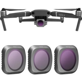 Resim DJI Mavic 2 Pro Kamera Lens Filtresi 3 lü Set ND4 ND8 ND16 