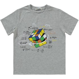 Resim Civil Boys Rubik Küp Baskılı 6-9 Yaş Pijama Takımı - Gri - Grimelanj / 9-10 Yaş 