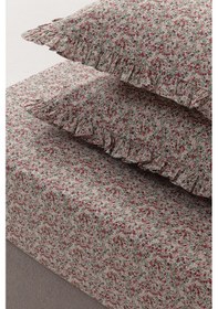 Resim Yataş Lenka Tek Kişilik %100 Pamuk Çarşaf Seti - Kırmızı Kırmızı 