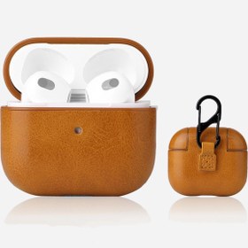 Resim Gpack Apple Airpods 3.Nesil Kılıf Suni Deri Kancalı Silikon SF9 