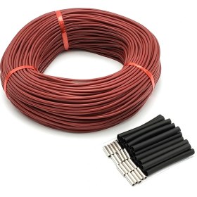 Resim Yerden Isıtma Kablosu Merallı R12K 33ω/m Karbon Silikon Yalıtım 100 M 