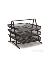 Resim Bion Evrak Rafı 3 Lü Perfore 9304 Siyah 