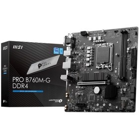 Resim MSI Pro B760M-G D4 1700P Vga Hdmi Dp 