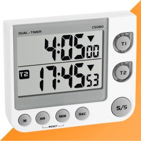 Resim Sevgift Tfa 38.2025 Dijital Zamanlayıcı '2 Ekranlı' 