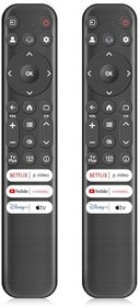 Resim TCL için 2 ADET RC813 Uzaktan Kumanda Değiştirme TCL Q550G Q650G Q670G Q750G QM850G S370G S450G S470G S550G FHD HDR LED UHD QLED Akıllı TV'ler 