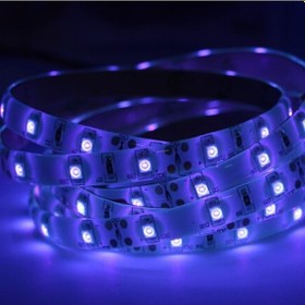 Resim UV Şerit LED 3528 SMD 60/m Su Geçirmez 1mt 12V 