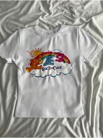 Resim Planet Butik Such Cute Bears Beyaz Crop 