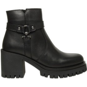 Resim Mammamia D25kb-8485 Günlük Topuklu Siyah Kadın Bot Siyah 