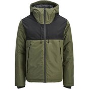 Resim Jack & Jones Jcounion Light Padded Blocking Yeşil Erkek Mont 12285586 Yeşil 