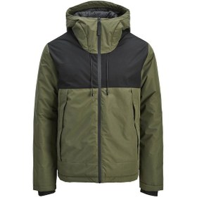 Resim Jack & Jones Jcounion Light Padded Blocking Yeşil Erkek Mont 12285586 Yeşil 