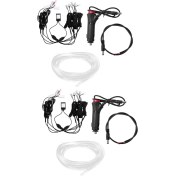 Resim CelestialCo 20 Içinde 1 Rgb LED LED 8m Iç Dekorasyon Arabası Fiber Optik Şerit Işığı Uygulama Kontrolü 12V Atmosfer Lambaları Evrensel (Yurt Dışından) 