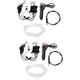 Resim CelestialCo 20 Içinde 1 Rgb LED LED 8m Iç Dekorasyon Arabası Fiber Optik Şerit Işığı Uygulama Kontrolü 12V Atmosfer Lambaları Evrensel (Yurt Dışından) 