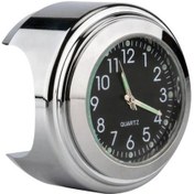 Resim Araç İçin Gidon Montaj Saati Su Geçirmez Büyük Kadran Etkili Motosiklet Ölçer Sıcaklık Izle A 