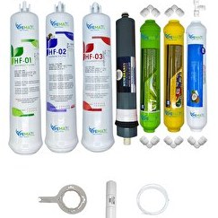 Resim Pemax Water Solutions Kapalı Kasa Su Arıtma Cihazlarına HFT 7'li Platinium Mebran Alkali-Mineral-Tatlandırıcı 