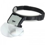 Resim - Lens Takmalı 5 Lenslı , Led Lambalı Şapka Tip Büyüteç 