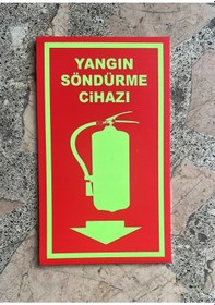 Resim Yangın Fosforlu Yangın Tüpü Levhası 1 Ad 