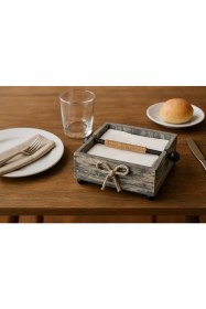 Resim Masalsı Store Eskitme Dekoratif Peçetelik 