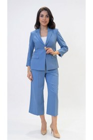 Resim BUTİK DAYI Kadın Modern Blazer Takım Tek Düğme Detaylı 