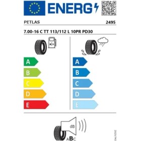 Resim Petlas 7.00-16C Tt 113/112L 10PR PD30 Kamyonet Lastiği (Üretim Yılı: 2023) 