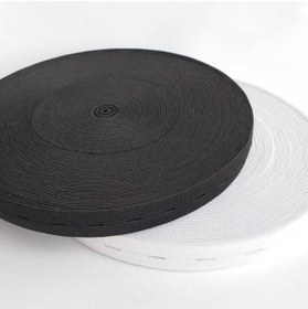 Resim Genel Markalar Siyah Renk Delikli-ilikli Lastik (2 Metre) 
