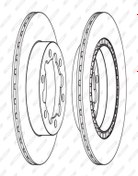 Resim Ferodo Fcr312a Arka Fren Diski-303×28 6×130 (VW CRAFTER 06-16 2E0615601 (WC634953) (FİYAT:1 ADET İÇİNDİR) 