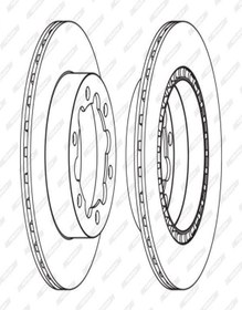 Resim Ferodo Fcr312a Arka Fren Diski-303×28 6×130 (VW CRAFTER 06-16 2E0615601 (WC634953) (FİYAT:1 ADET İÇİNDİR) 