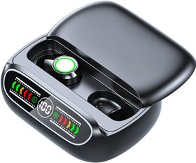 Resim Docooler BQ50 BT kulaklık Dijital ekran Ön düşük güç tüketimi Siyah 