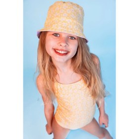 Resim Swim Essentials UV Korumalı Çift Taraflı Kız Çocuk Şapka Sarı - Sarı / 2-4 Yaş 