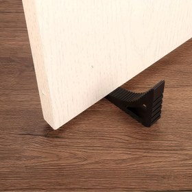 Resim 1 Adet Ödüllü Esnek Kauçuk Kapı Durdurucu & Pencere Takozu - Büyük Boy Ağır Hizmet Tipi PET ve Kauçuk Kapı Stoper, Güvenlik, Enerji Verimliliği ve Zemin Koruma için - Dekoratif Mat Yüzeyli Kapı Altı Takozu, Modern Kapı Aksesuarı, Dayanıklı Yapı 