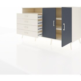 Resim Kronos Konsol 3 Raflı 4 Çekmeceli 2 Kapaklı 176x59x99 Aytaşı-antr Aytaşı-antrasit/aytaşı 