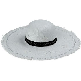 Resim Kadın Geniş Kenarlı Hasır Şapka 6101 