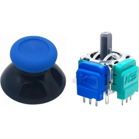 Resim Pop Konsol Xbox One Manyetik Analog Motor 1+1 Set Mavi Topuz Hall Sensör Joystick Yedek Parça 